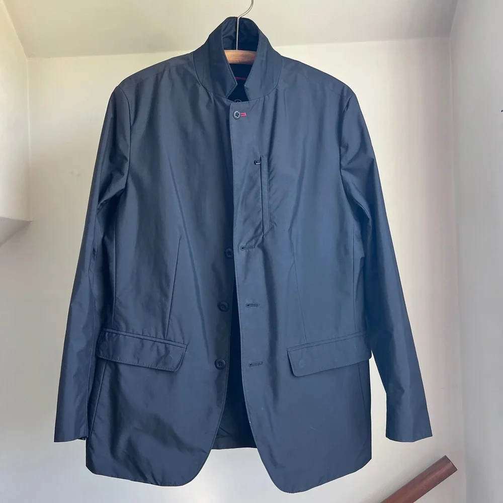 Victorinox Swiss Army Jacket 38 Black Technical Shell Blazer Navigation Blazer